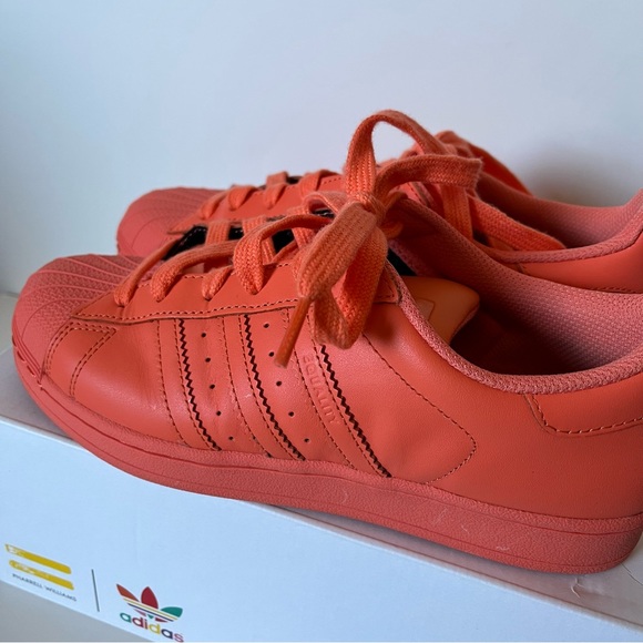 Adidas x Pharrell Superstar Supercolor shell toe Coral - Picture 1 of 5